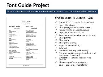 Font Guide Project
